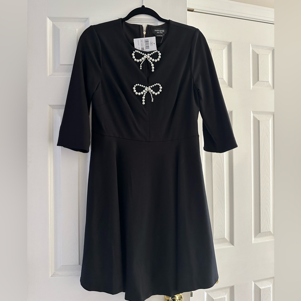 Kate Spade NWT M perfect holiday black dress